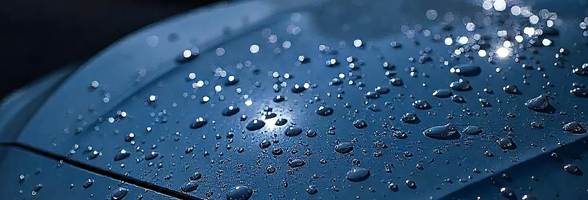 The Science Behind “Beading” Is Called Hydrophobicity on white background