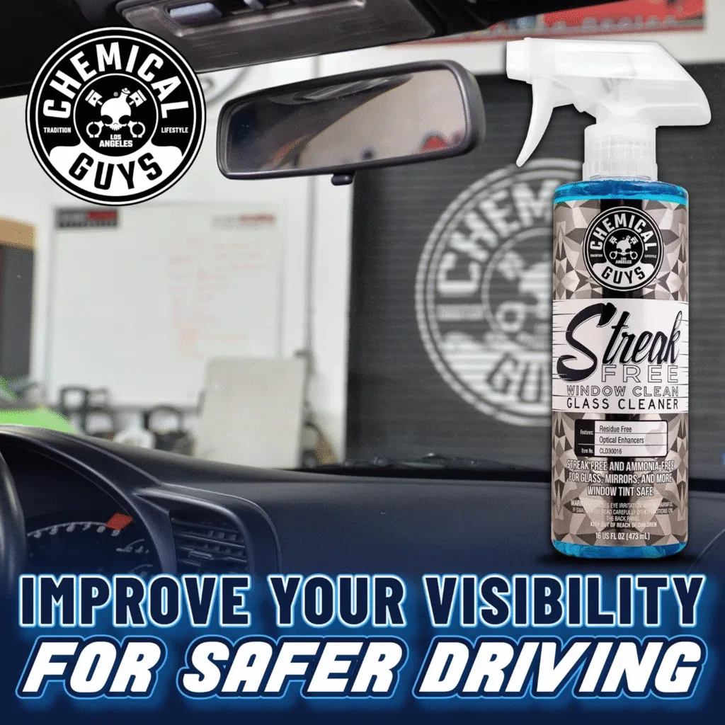 Amazon product card for Chemical Guys Streak-Free Window Clean