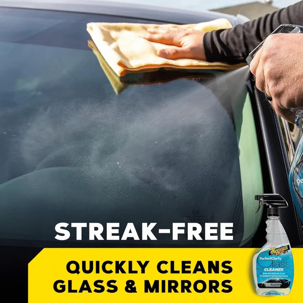 Meguiar's Perfect Clarity Glass Cleaner on white background