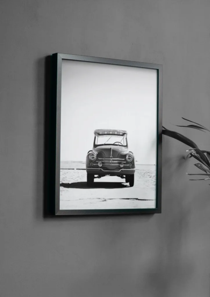 Amazon product card for Classic Ferarri B&W