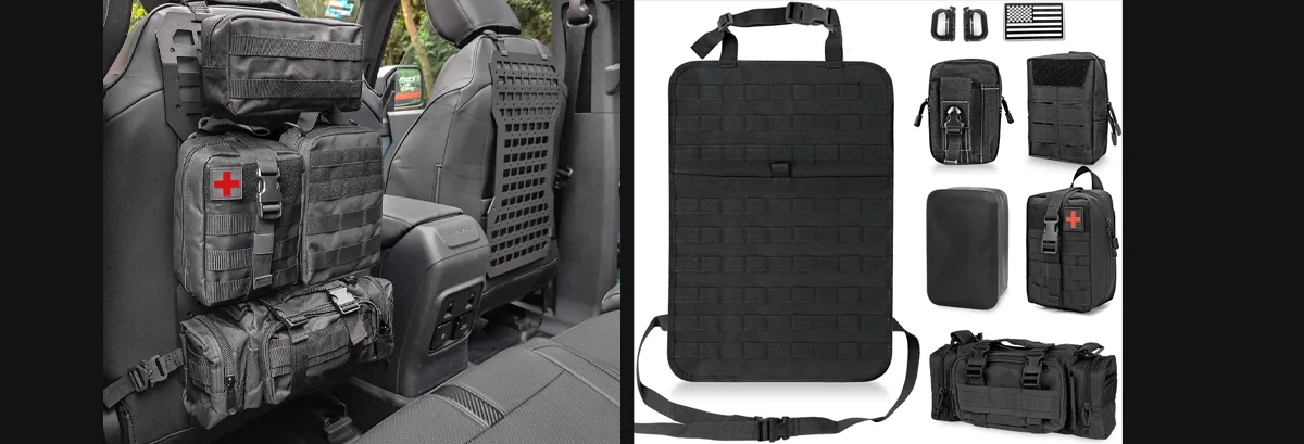 Amazon product card for Plenty of storage options to keep your family’s travel essentials in order.