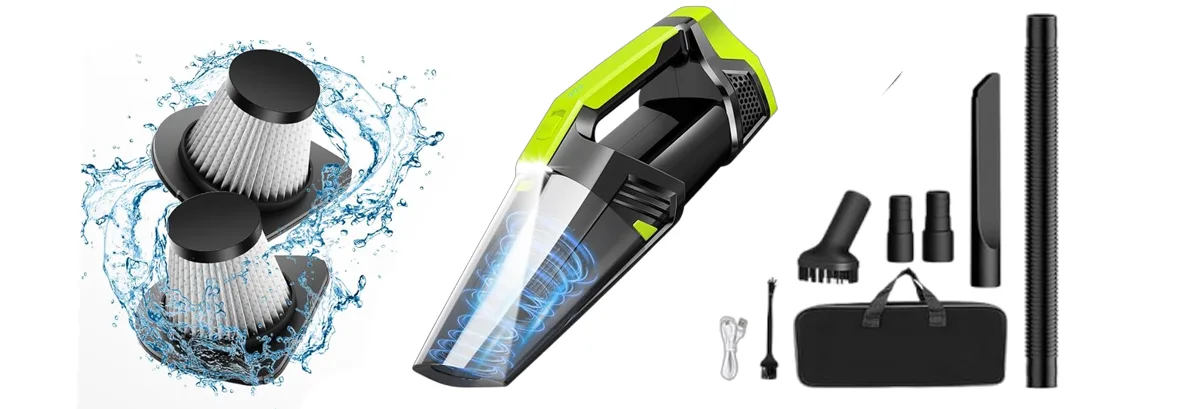 Amazon product card for Keep your car spotless after sandy beach days and snack-filled road trips.