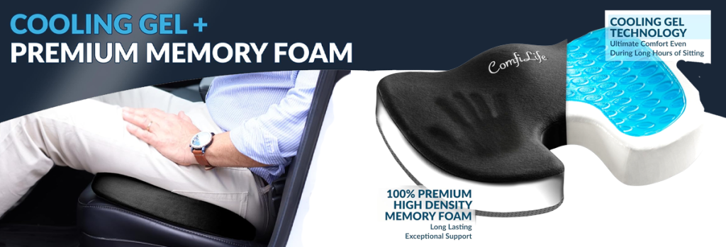 Car gadget for Uber drivers - Memory Foam Seat Cushion