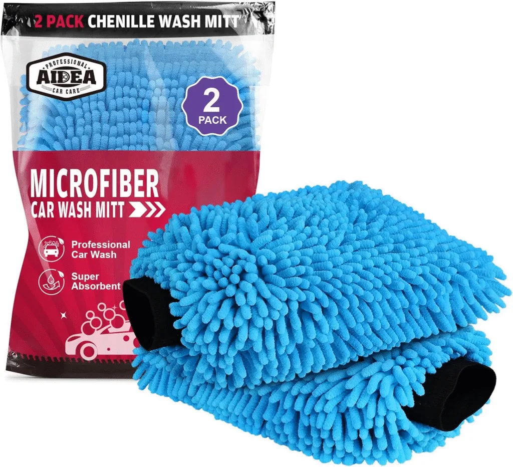 AIDEA Microfiber Wash Mitt on white background