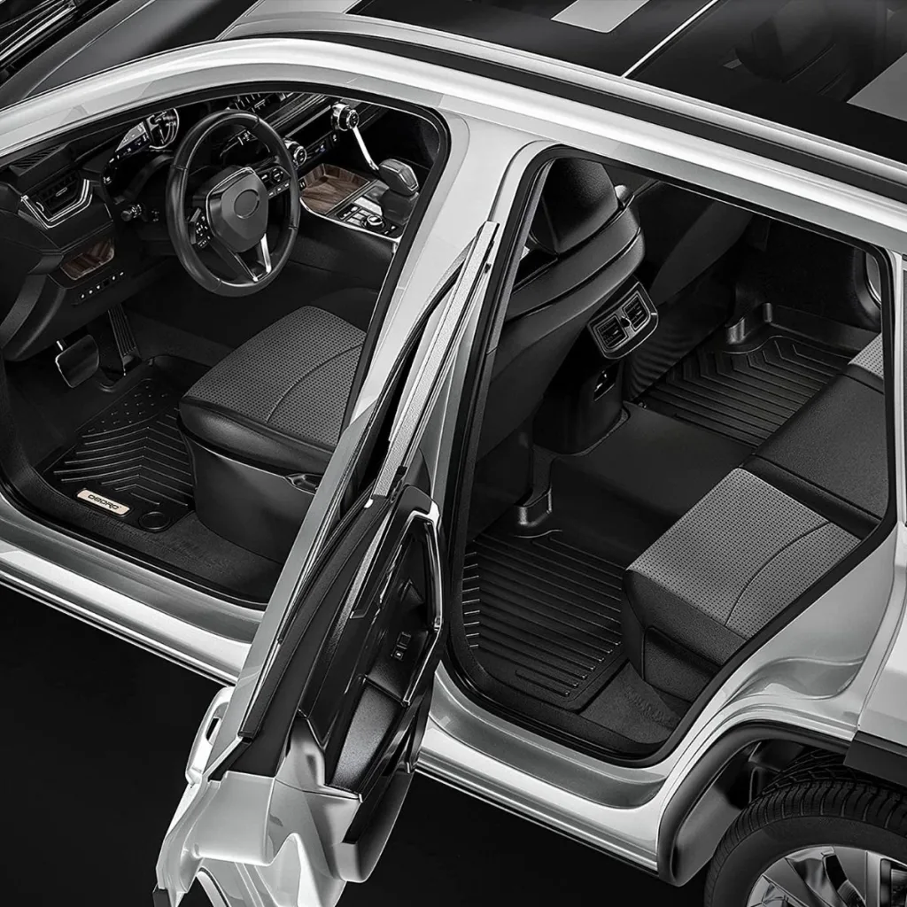 OEDRO floor mats worksite driving example on white background