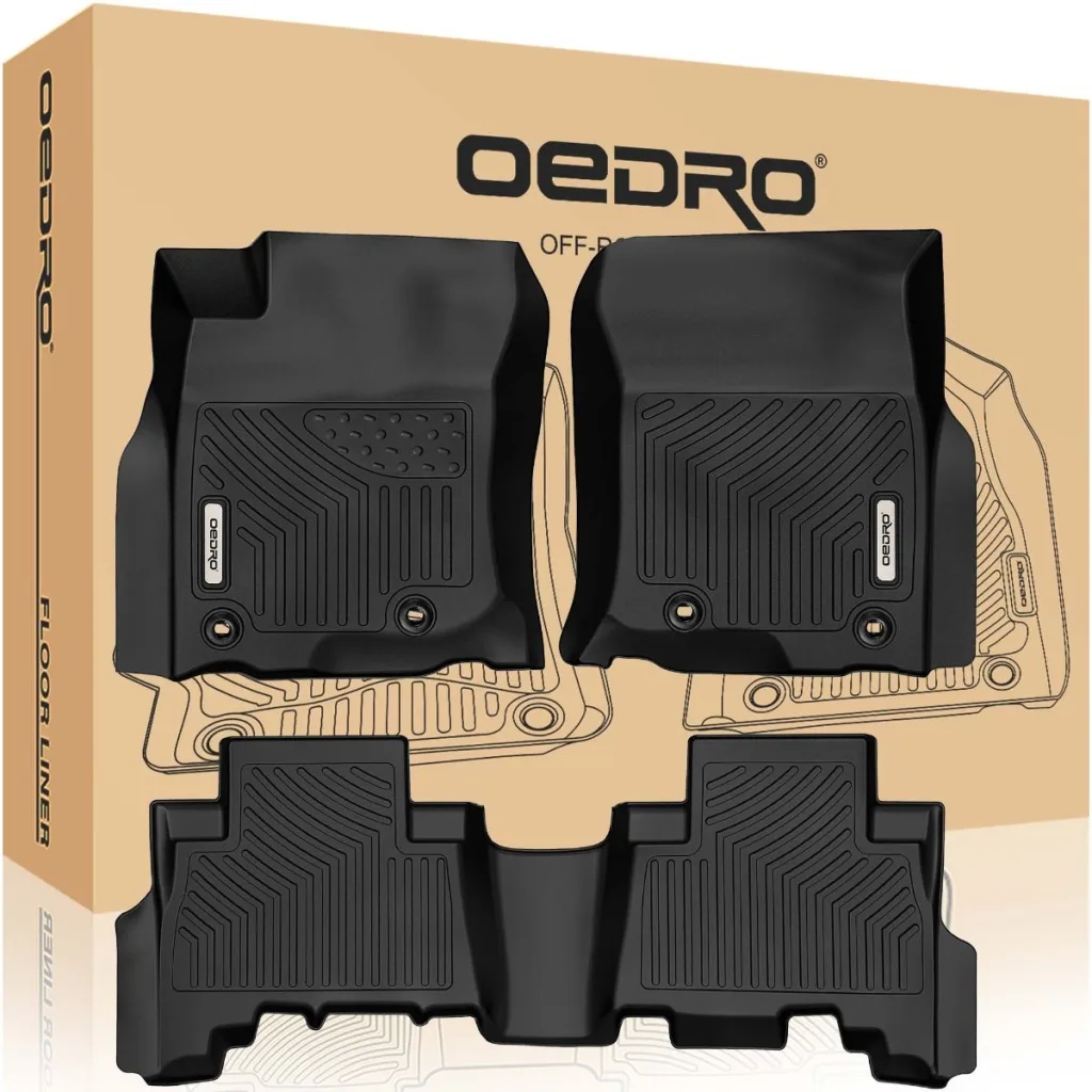 OEDRO floor mats everyday driving example on white background