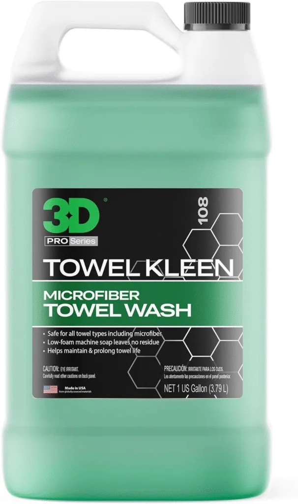 Amazon product card for 3D Towel Clean Microfiber Detergent