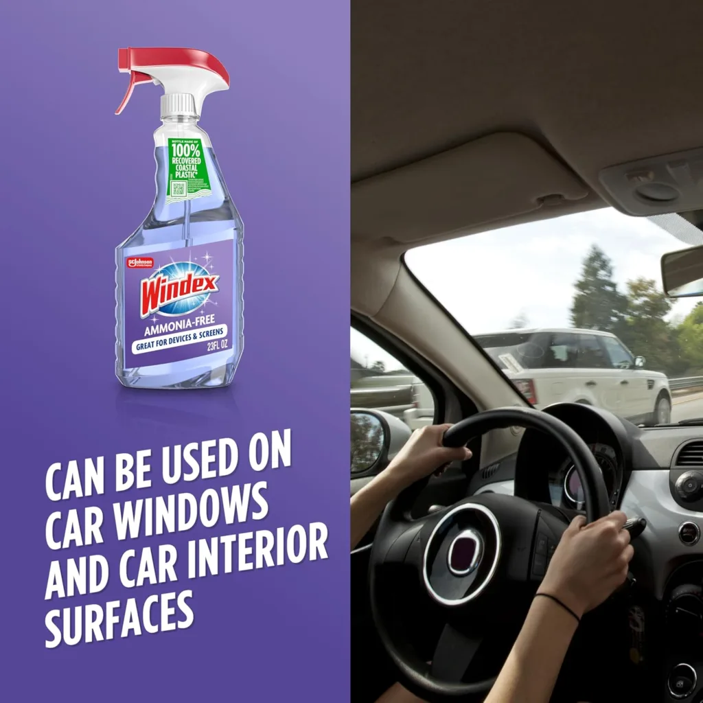 Amazon product card for Ammonia-Free Glass Cleaner for Windows & Screens